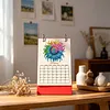 2027 New DIY Diamond Painting Sunflower Desk Calendar Set 12-Month Flip Calendar Design Monthly Planner Office Desktop Decor