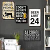 4pcs - Vintage Metal Signs(12*16Inch)   - Bar