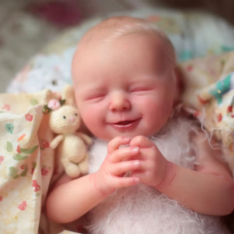 17" Sleeping Newborn Girl Handmade Soft Cloth Body Reborn Baby Doll Tarolina：Realistic Reborn Baby Dolls By Rsgdolls®