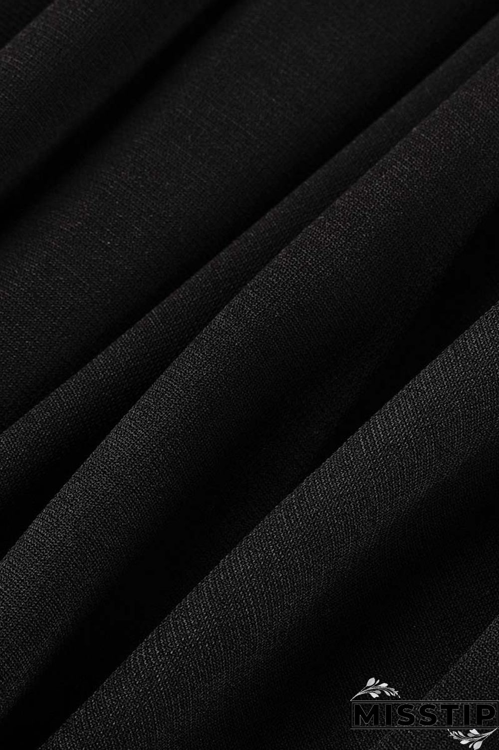 Black And White Casual Print Patchwork Turn-back Collar Long Sleeve Plus Size Dresses