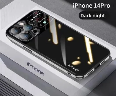 Apple 14/15 straight edge glass phone case