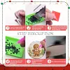 8pcs DIY Diamond Painting Coaster Kit With Holder - Gingerbread Man