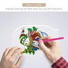 DIY Diamond Painting 7 Color Night Light Lamp Home Decoration Ornament Gift Kit(Snowman)