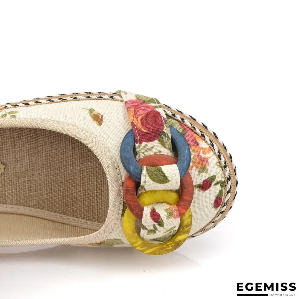 Bohemia Style Print Flats Shoes Plus Size Comfort Leisure Shoes | EGEMISS