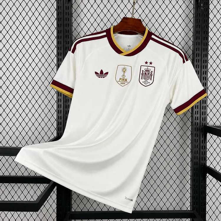 【S~5XL】Spain 2026 World Cup Away Champion Jersey 1:1 Thai Quality