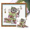 (Multi Style)Butterfly-Partial Embroidery 2 Strands 14CT Stamped Cross Stitch-45*35CM