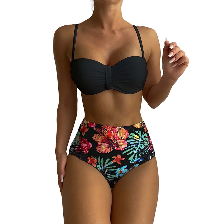 2pcs/set Bathing Suits Backless Sexy Bikini Set Fashion Breathable Beach Outfits-Annaletters