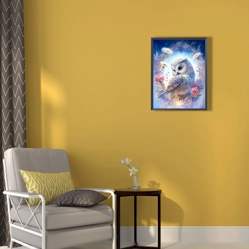 Diamond Painting - Full Round Drill - Owl(30*40cm)