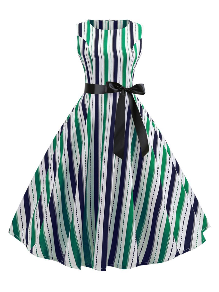 Vintage Dress Sleeveless Aline 1950s Dress