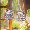 2 PCS Flower Bear - 5D DIY Pendant