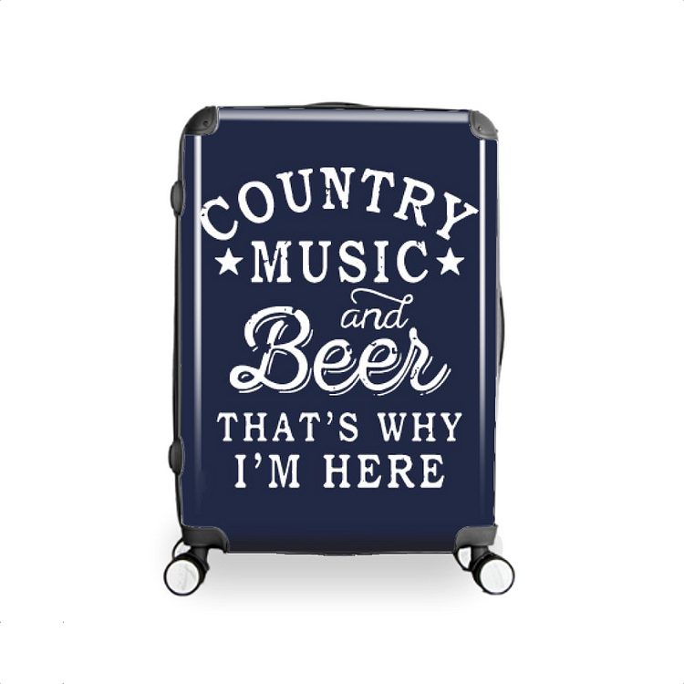 Country Music And Beer, Beer Hardside Luggage