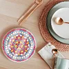 (US Only)6PCS Acrylic Special Shape Diamond Painting Art Coaster Kit Washable with Holder