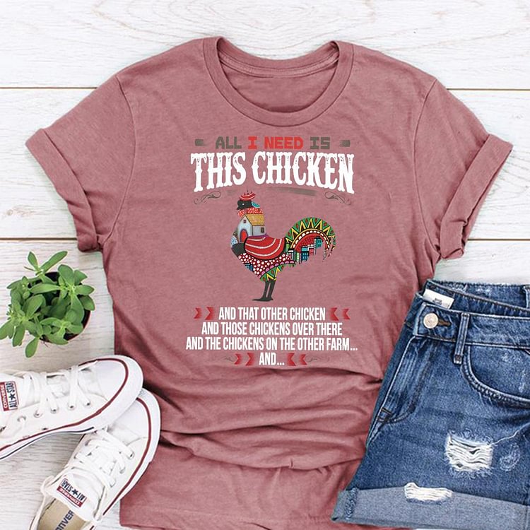 ANB - I need this Chicken and that other chicken Retro Tee Tee-05295