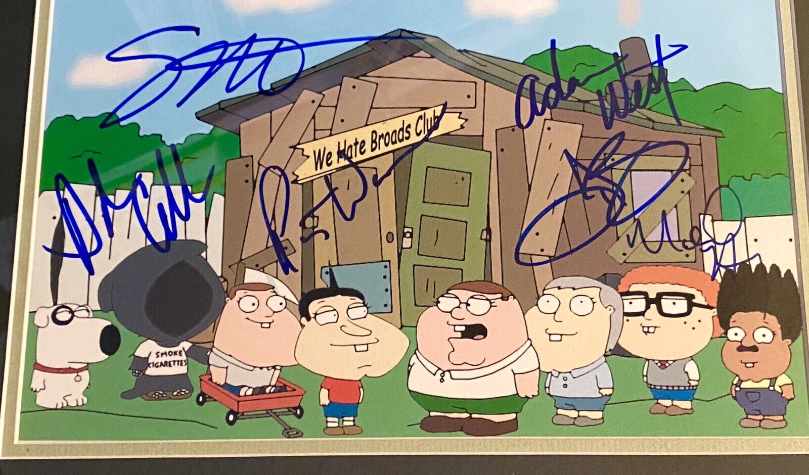 Seth Mcfarland cast Signed Family Guy Framed Photo Poster painting 11x15 The little rascals