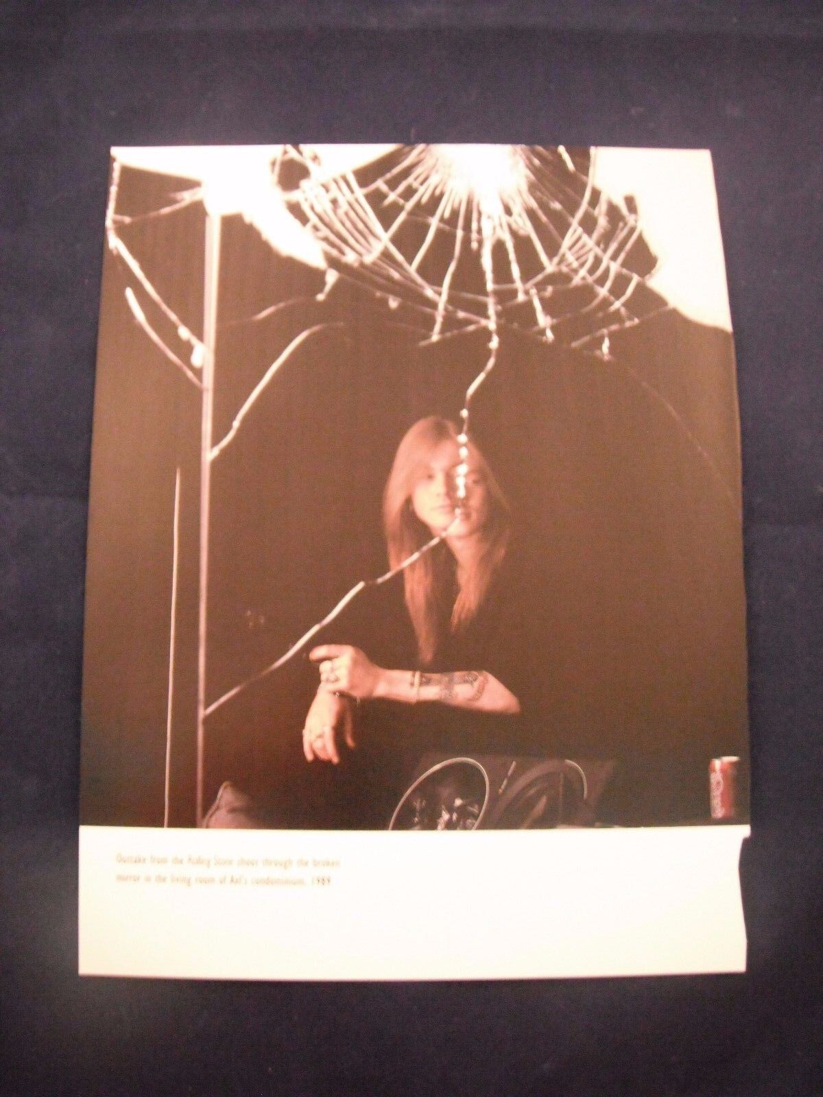 Guns N Roses GnR Coffee Table Book Photo Poster painting Page Axl Rose Mirror1989