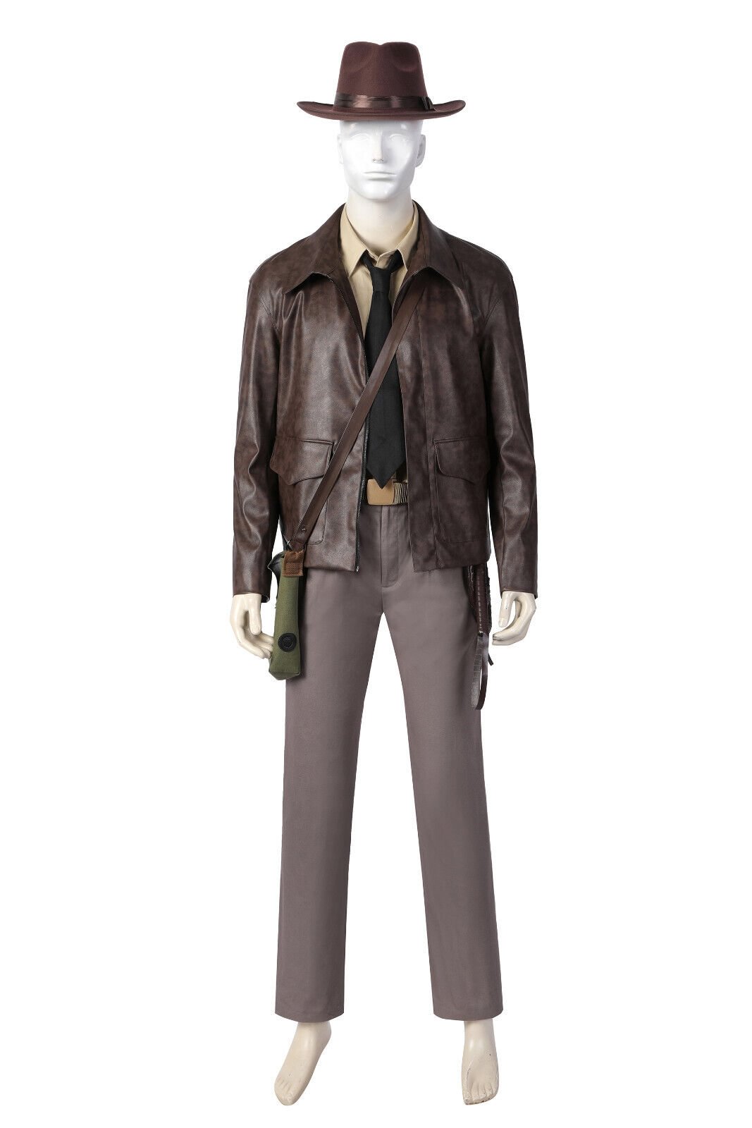 Indiana Jones Halloween Costume Indiana Jones Cosplay Outfit with Whip for Adults 