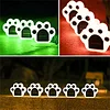4 Pack LED Bear Paw Light Solar Light Warm White Color Light, Solar Bear Paw Light Outdoor Waterproof, Solar Ground Light Garden Lawn Landscape Path Light Bear Paw Light Animal Footprint Garden Light