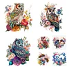 Flowers And Animals Couple Blue Jay-Full Embroidery 3 Strands 11CT Stamped Cross Stitch-40*40CM