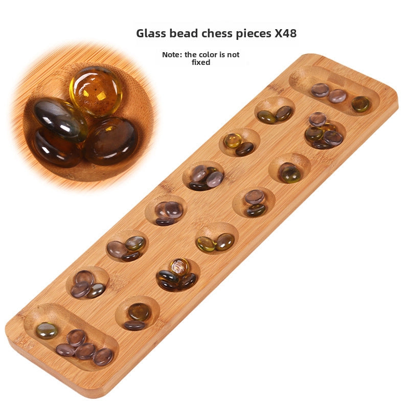Gem Chess Mancala Children’s Puzzle Particles Returned To The Warehouse Solid Wood African Chess Hus
