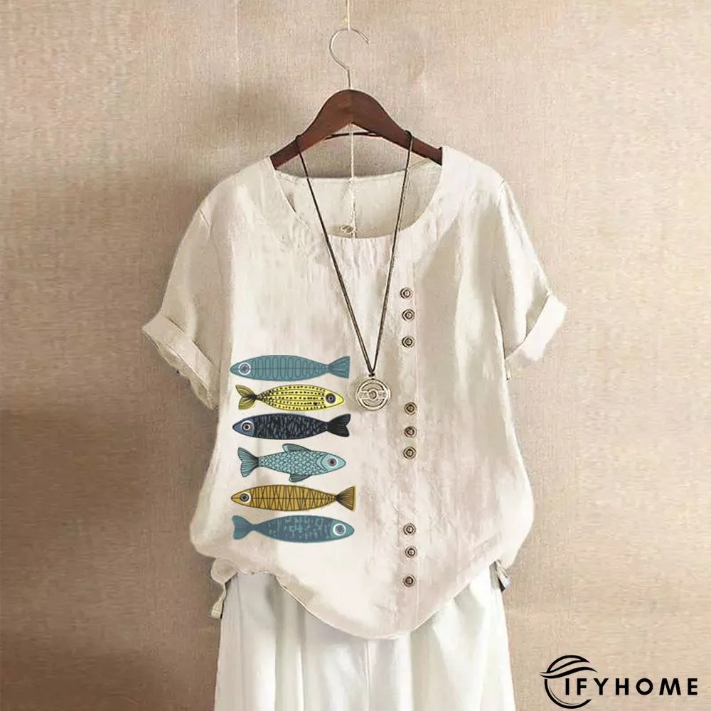 Casual Short Sleeve Large T-shirt | IFYHOME