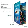 3D Wooden Puzzle Bookend Dollhouse Little Mermaid Book Block with Sensor Light