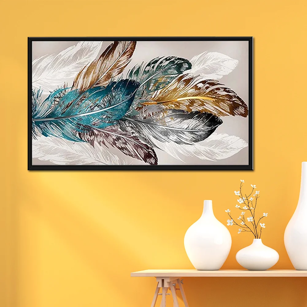 Diamond Painting - Full Round Drill - Feathers(80*40cm)