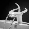 High-End Bathroom Basin Waterfall Faucet Hot And Cold All-Copper Hotel Home Toilet Bathroom Wash Basin