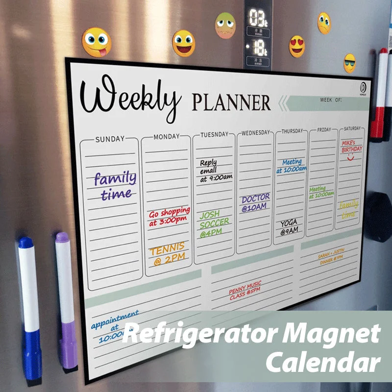Refrigerator Magnet Calendar Sticker
