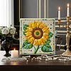 Framed Diamond Painting - Special Shaped - Sunflower(25x25cm)