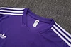 Joyfball 2025/2026 Real Madrid Short sleeve pre-match training Purple Jersey+Shorts  1:1 Thai Quality