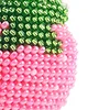 Bead Embroidery - Pink Strawberry Beaded Counted Cross Stitch Ornament Kit for Adults Beginners