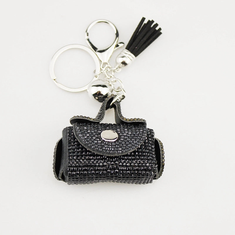 Lady Minimalist Bag Pu Leather Women’s Keychain