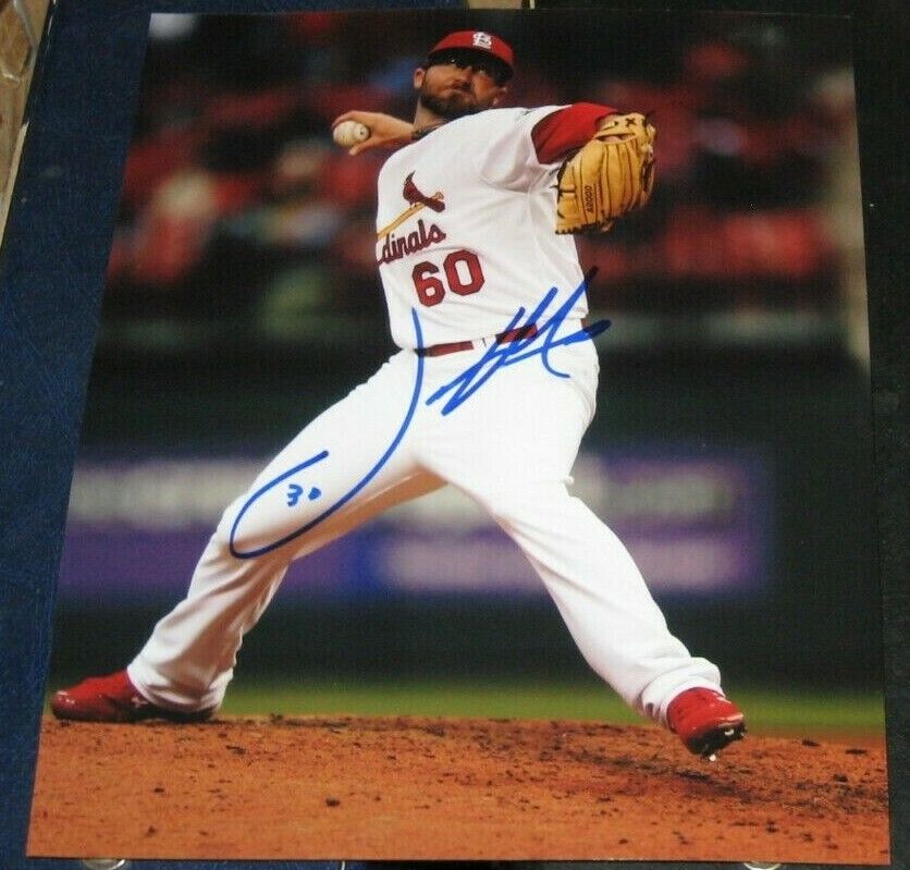 Jason Motte St Louis Cardinals SIGNED AUTOGRAPHED 8x10 Photo Poster painting COA Baseball MLB