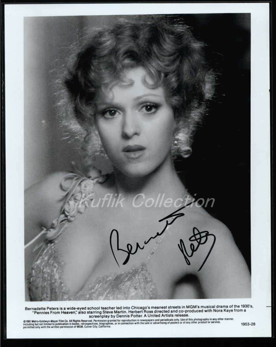 Bernadette Peters - Signed Autograph Movie Still - Pennies from Heaven