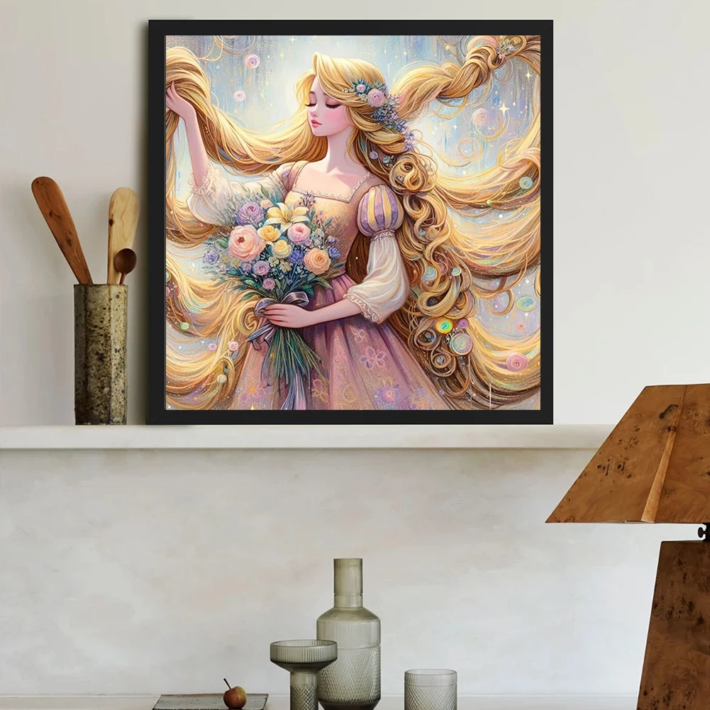 Diamond Painting - Full Round Drill - Princess Ariel(Canvas|30*30cm)