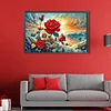 Coast Rose-Full Round Diamond Painting 60*40CM