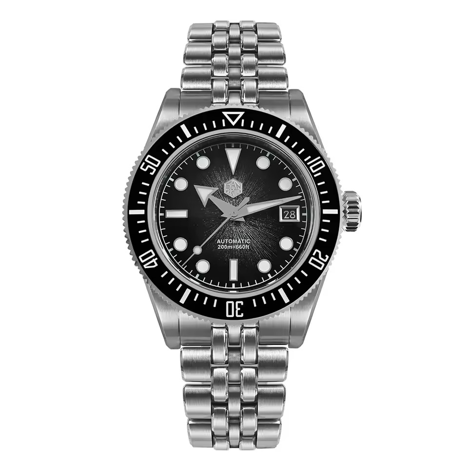 UK warehouse-San Martin 40mm Men's Diver Watch Miyota 9015 Design SN0148 San Martin Watch san martin watchSan Martin Watch