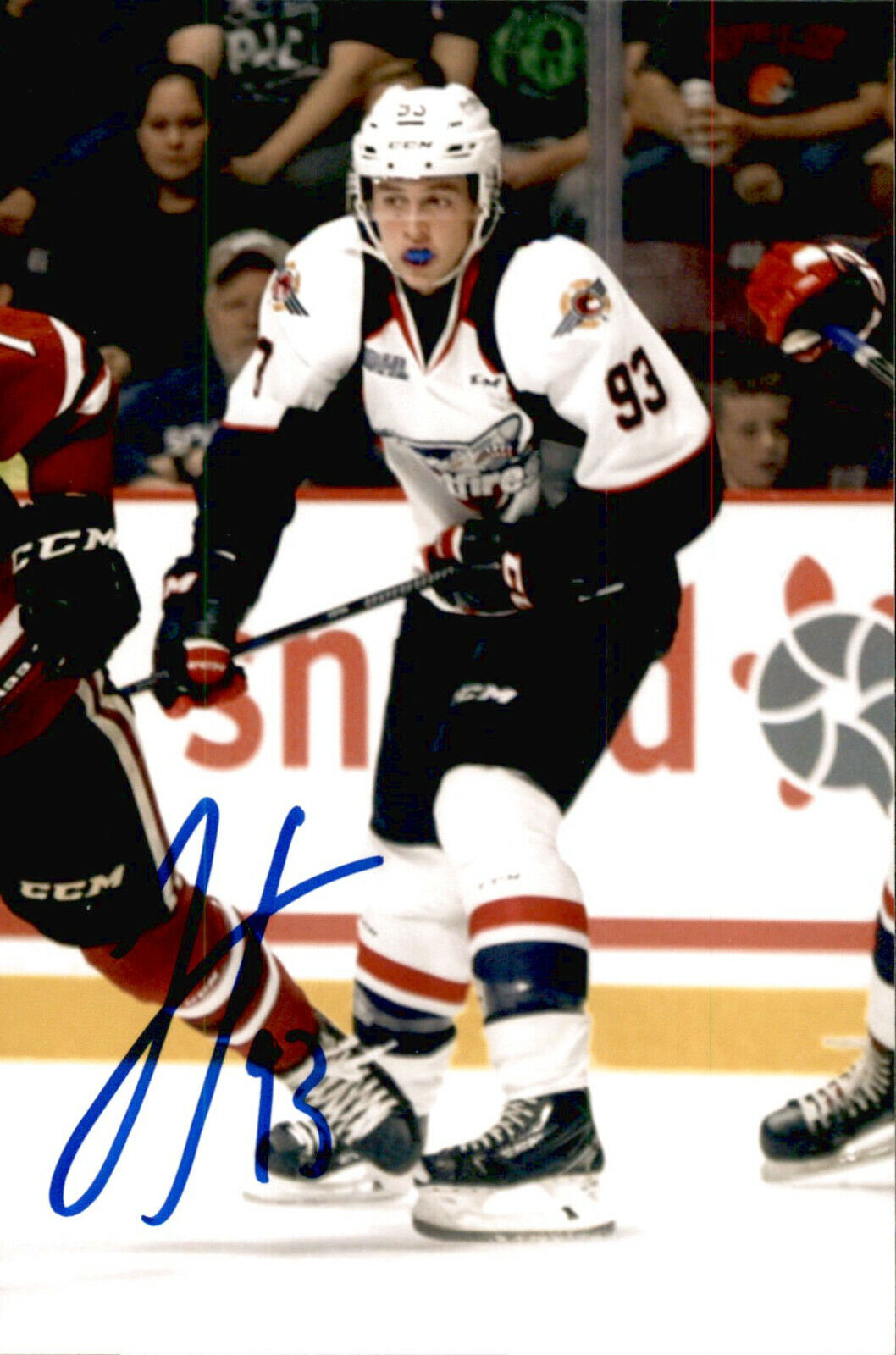 Jean-Luc Foudy SIGNED autograph 4x6 Photo Poster painting WINDSOR SPITFIRES / COLORADO AVALANCHE