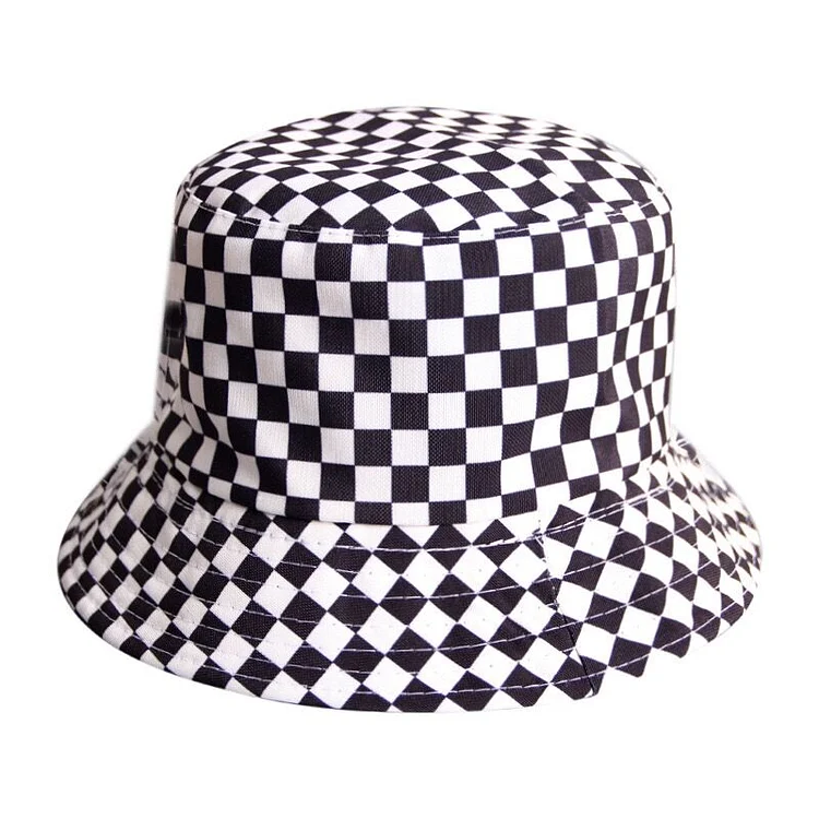 Checkered Bucket Hat