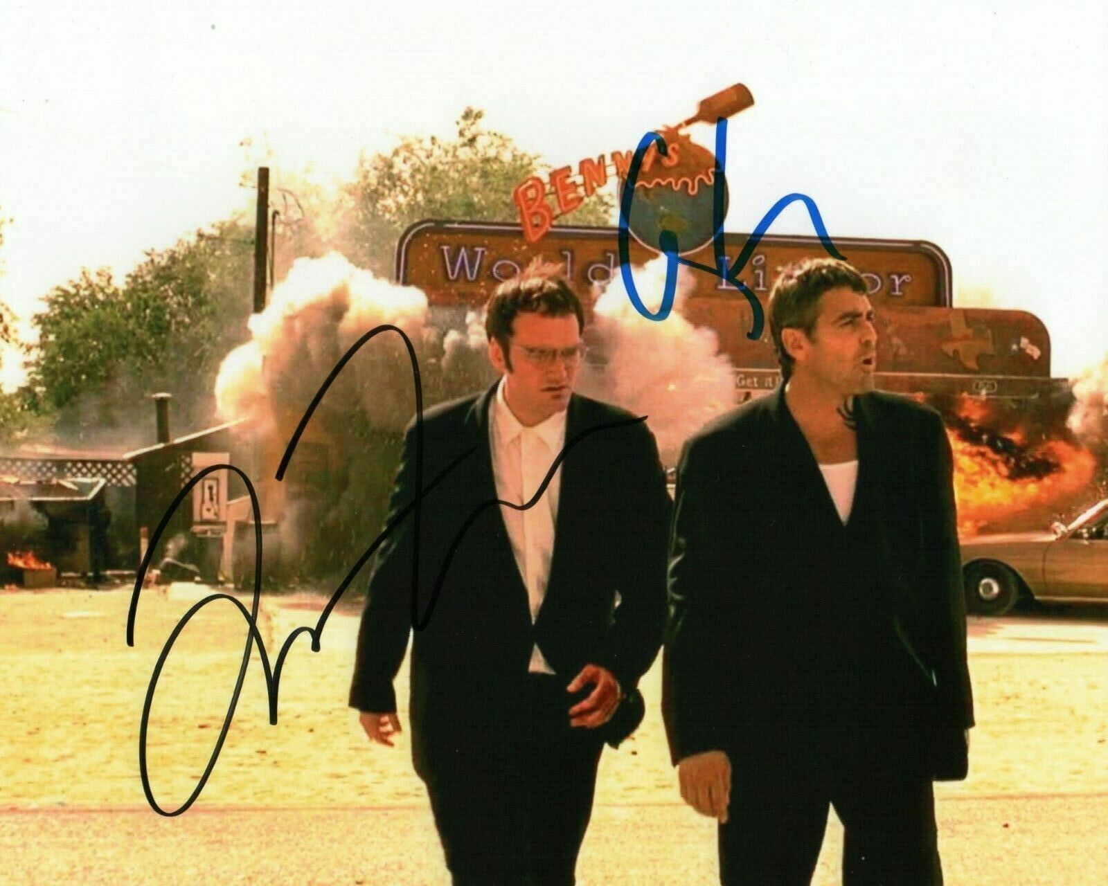 Quentin Tarantino / George Clooney Autographed Signed 8x10 Photo Poster painting ( ) REPRINT