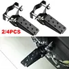 1 Pair Motorcycle Metal Footrests Pedals Rear Pedal Footrest Folding Footpegs