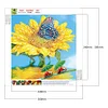 5D diy partielle spezielle geformte Bohrer Diamantmalerei Sonnenblume Dekor (yxc394)