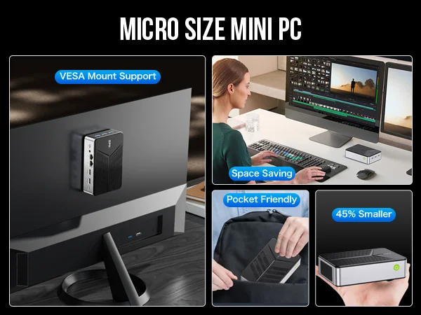 GMKtec Intel Twin Lake N150 Dual-system 4-bay NAS Mini PC