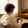 Bluetooth-compatible 5.3 Wireless Over Ear Headset with Colorful LED Lights Wireless Headphones HiFi Stereo Headphones for Classroom Home Office PC Mobile Phone Adults