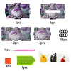 Purple Gnome Diamond Painting Tissue Box Wooden Diamond Art Tissue Storage Box