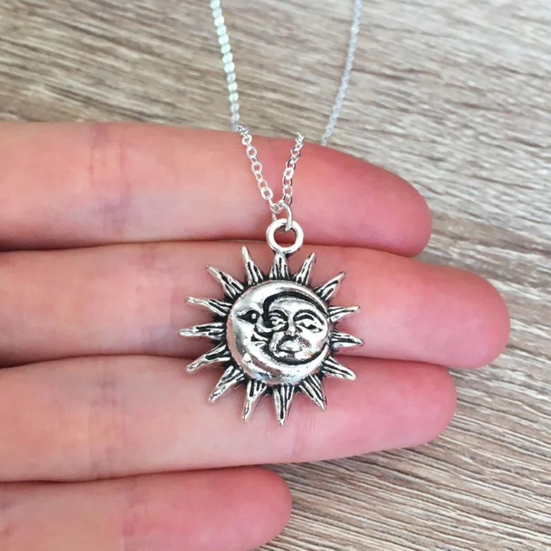 Moon Sun Necklace-barclient