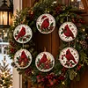 6pcs DIY Pearl Diamond Painting Christmas Tree Hanging Ornaments