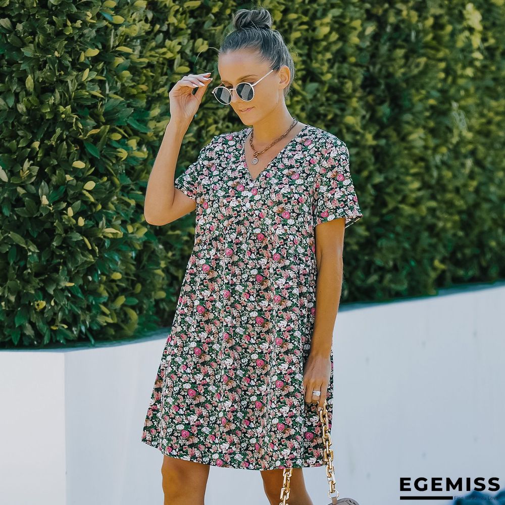 Floral Printed Dress | EGEMISS