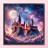 Castle-11CT Stamped Cross Stitch 50*50cm/19.69*19.69in