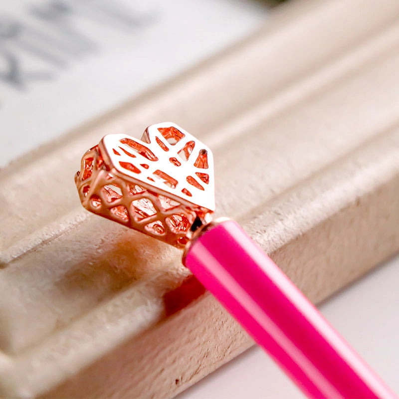 1 Piece Heart Shape Learning Daily Graduation Metal Casual Minimalist Ballpoint Pen2